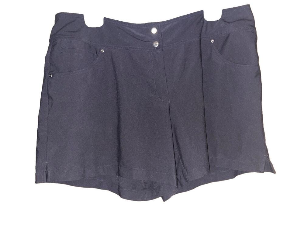 Slazenger Women’s Black Chino Golf Shorts Sz 14 5 Pockets